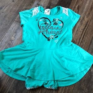 “Follow your heart” Teal Shirt/Blouse